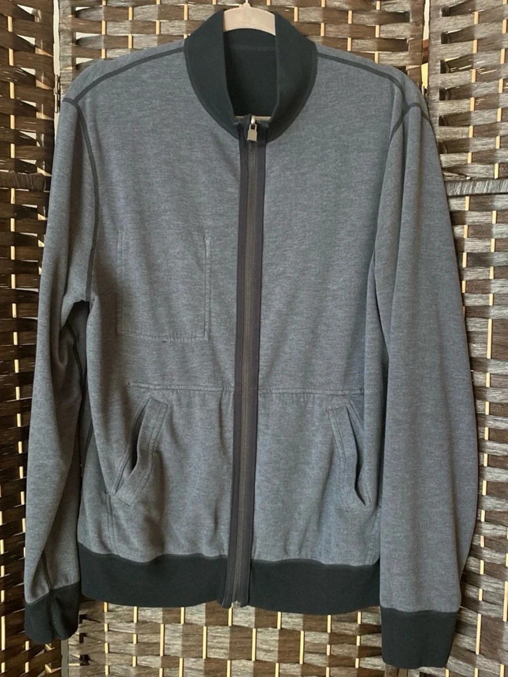 Landau/White Cross CRFT WJ706 Unisex Reversible Scrub Jacket Black Medium.